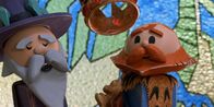 Crossing Swords – Blinkerquartz (l.); König Merriman (r.)