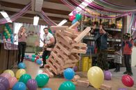 Playing with Fire – Judy Greer (Dr. Amy Hicks), John Cena (Jake Carson), John Leguizamo (Rodrigo), Finley Rose Slater (Zoey), Christian Convery (Will).