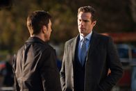 Jagd durch London – Dylan McDermott als Sam Parker (l.), James D'Arcy als Paul Anderson (r.)