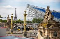Olympische Spiele Paris 2024 – Eingang „Place de la Concorde – Blick auf dem Eifelturm