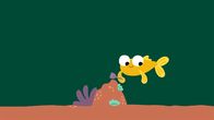 Animanimals – Der Kugelfisch spielt im Sand.
