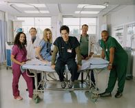 Scrubs - Die Anfänger – (v.li.) Judy Reyes, Ken Jenkins, Sarah Chalke, Zach Braff, John C. McGinley, Donald Faison.