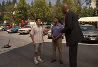 Fresh off the Boat – (v.l.n.r.) Louis Huang (Randall Park); Calvin (Jaleel White); Kareem Abdul-Jabbar