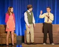 The Goldbergs – L-R: Brea Bee (Sadie Stanley), Matthew Schernecke (Augie Isaac), Adam Goldberg (Sean Giambrone)