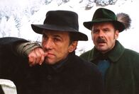 Jennerwein – Von links: Pföderl (Christoph Waltz) und Mayr (August Schmölzer).