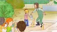 Meine Freundin Conni – Was fressen wohl Erdmännchen? Und wo kommen sie ursprünglich her? Geduldig beantwortet der Zoowärter die Fragen Connis und ihrer Kindergartenfreunde.