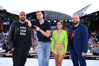 Der ZDF Comedy Sommer – Künstler von links: Abdelkarim, Nikita Miller, Negah Amiri und Ingmar Stadelmann. Vor dem Auftritt von Show Nummer 4.
