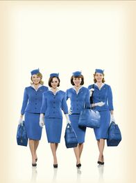 Pan Am – Von links nach rechts: Laura Cameron (Margot Robbie), Maggie Ryan (Christina Ricci), Colette Valois (Karine Vanasse) und Kate Cameron.