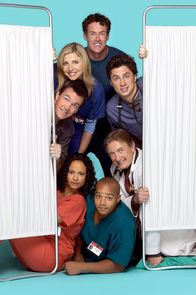 Scrubs - Die Anfänger – Judy Reyes (Carla Espinosa), Neil Flynn (Hausmeister), Sarah Chalke (Elliot Reid), John C. McGinley (Dr. Perry Cox), Zach Braff (John 'J.D.' Dorian), Ken Jenkins (Dr. Bob Kelso), Donald Faison (Chris Turk).