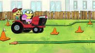 Big City Greens – L-R: Cricket Green (voiced by Chris Houghton), Gramma Alice Green (voiced by Artemis Pebdani)