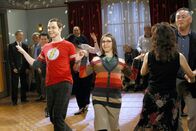 The Big Bang Theory – Jim Parsons (Sheldon), Mayim Bialik (Amy).