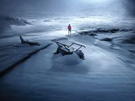 Arctic – Artwork zum Film "Arctic" von Joe Penna mit Mads Mikkelsen in der Hauptrolle.