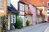 Wunderschön! – Bunte Häuser in der Altstadt von Aalborg.
