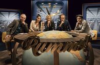 Rumms! – Johann König, Negah Amiri, Petra Gerster, Olaf SchuberT und Moritz Neumeier (v.l.)