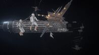 Flucht ins All – Astronauten bereiten die Konstruktion des Arc-Schiffs vor, während sie sich mit Stationen rund um das Schiff verbinden