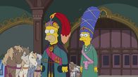 Die Simpsons – König Homer (l.); Königin Marge (r.)