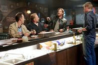 Monk – Night" -- Pictured: (l-r) Jason Gray-Stanford as Lieutenant Randall Disher, Ted Levine as Captain Leland Stottlemeyer, Donal Logue as Gully -- USA Network Photo: Peter "Hopper" Stone