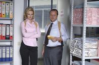 Kommissar Rex – Die Kommissarin Erika Hedl (Denise Zich) und ihr Kollege Fritz Kunz (Martin Weinek).