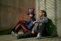 Der Solist – Jamie Foxx (Nathaniel Ayres) and Robert Downey Jnr (Steve Lopez)in THE SOLOIST.