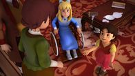 Heidi – Heidi bittet Dete darum, die kleine Ziege pflegen zu dürfen.