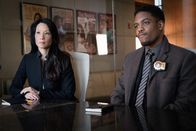Elementary – L- R: Dr. Joan Watson (Lucy Liu) and Detective Marcus Bell (Jon Michael Hill)
