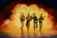 Das A-Team – L-R: George Peppard als John 'Hannibal' Smith, Mr. T als B.A. Baracus, Dirk Benedict als Templeton 'Faceman' Peck, Dwight Schultz als 'Howling Mad' Murdock