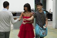 The Good Place – Tahani (Jameela Jamil, M.); Jason (Manny Jacinto, r.)