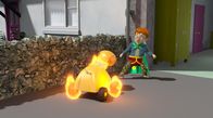 Feuerwehrmann Sam – Norman-Man erkennt voller Schrecken, dass er für den brennenden "Feuer-Hund 2000" doch nicht unsichtbar ist.