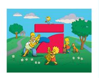 Die Simpsons – Die Simpsons - Folge 500: Homer (l.), Marge (2.v.l.), Lisa (vorne), Maggie (hinten) und Bart (r.) ...