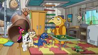 Doki – Hund Doki hat aus Versehen die Lieblingstasse von Otter Rico kaputt gemacht.