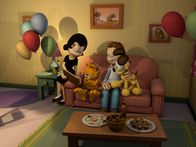 The Garfield Show – Jon möchte für Liz' Geburtstag ein Familienfoto von sich, Odie und Garfield machen - und zwar mit Selbstauslöser.