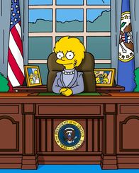 Die Simpsons – In einer Zukunftsvision wird Lisa Präsidentin der USA.