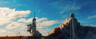 Hightech Revolution - Sternstunden der Technik – Eine startende Rakete mit großer Rauchbildung.