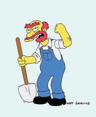 Die Simpsons – (13. Staffel) - Mit ihm ist nicht gut Kirschen essen: Hausmeister Willie.