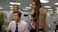 Workaholics – L-R: Jillian Belk (Jillian Bell), Anders Holmvik (Anders Holm), Zoey (Zoe Jarman)