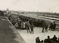 Ein Tag in Auschwitz – Die "Rampe" 1944 - hier entscheiden SS-Männer, wer sofort in den Tod gehen wird. 80 Prozent der Ankommenden werden diesen Tag nicht überleben.