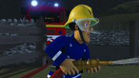 Feuerwehrmann Sam – Feuerwehrmann Sam kann die Scheune löschen.