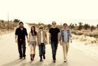 The Thompsons – L-R: Wendell Hamilton / Thompson (Joseph McKelheer), Darlene Hamilton / Thompson (Mackenzie Firgens), Lenny Hamilton / Thompson (Ryan Hartwig), Francis Hamilton / Thompson (Cory Knauf), David Hamilton / Thompson (Samuel Child).