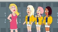 American Dad! – L-R: Francine, The Golden Girls (Sophia, Blanch, Dorothy)