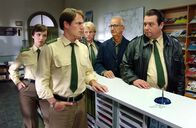 München 7 – Von links: Sandra Holzapfel (Julia Koschitz), Hans Kneidl (Winfried Frey), Felix Kandler (Florian Karlheim), "Mr. Nobody" (Philipp Sonntag) und Xaver Bartl (Andreas Giebel).
