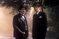 Agatha Christie's Poirot – Hercule Poirot (David Suchet, l) und Captain Hastings (Hugh Fraser).