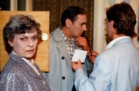Polizeiruf 110 – v.l.n.r.: Ruth Brender (Evamaria Bath), Erich Brender (Horst Schulze), Leutnant Grawe (Andreas Schmidt-Schaller)