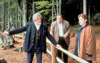 Der Bulle von Tölz – (v.li.) Wolfram Kunkel (Johann Mayr), Ottfried Fischer (Benno Berghammer), Katerina Jacob (Sabrina Lorenz).