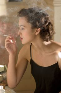 Abbitte – plays Cecilia, on the set of Atonement.