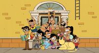 Die Casagrandes – L-R: Carlos Casagrande, CJ Casagrande, Sergio, Bobby Santiago, Rosa Casagrande, Maria Santiago, Frida Puga Casagrande, Ronnie Anne Santiago, Hector Casagrande, Lalo, Carlitos Casagrande, Carlota Casagrande, Carlino Casagrande