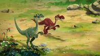 Gigantosaurus – "Gigantosaurus", "Archies erster Flug." Cror und Totor machen sich über Archie lustig. Als einziger Dino seiner Art kann er nicht fliegen. Mazu möchte ihrem Freund unter die Flügel greifen. Kurzerhand bastelt sie ihm neue Schwanzfedern. Doch leider klappt der erste Versuch nicht. Offenbar braucht Archie mehr Muskeln. SENDUNG: ORF eins - SA - 03.10.2020 - 10:00 UHR. - Veroeffentlichung fuer Pressezwecke honorarfrei ausschliesslich im Zusammenhang mit oben genannter Sendung oder Veranstaltung des ORF bei Urhebernennung.