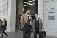 Bull – ÒThe SovereignsÓ Ð Bull mounts the defense of an idealistic state judge, Judge Duggan (Kelcy Griffin), whoÕs on trial for obstruction of justice after she helped a trial witness evade federal arrest in her courtroom. During voir dire, Benny looks for jurors who believe the law is open to interpretation and that Judge Duggan broke the law to uphold courtrooms as sacred spaces within the justice system, on BULL, Monday, April 13 (10:00-11:00 PM, ET/PT) on the CBS Television Network. Pictured L-R: Michael Weatherly as Dr. Jason Bull and Freddy Rodriguez as Benny Col--n Photo: David M. Russell/CBS