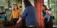 Bump – (v.l.n.r.) Angie Davis (Claudia Karvan); Dom Chalmers (Angus Sampson); Olympia "Oly" Chalmers-Davis (Nathalie Morris)