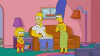 Die Simpsons – (v.l.n.r.) Lisa; Homer; Marge