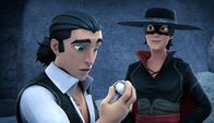 Zorro - Aufbruch einer Legende – Zorro kann sich aus dem Bergwerk retten und Bernardo mit einem Klumpen Silber.